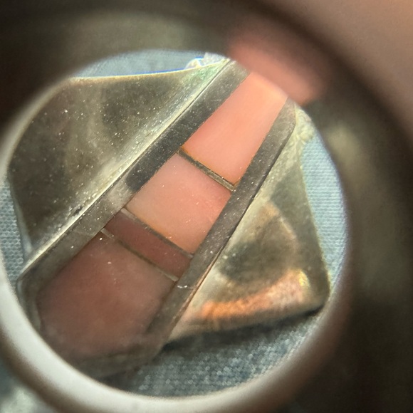 Ray Tracey Earrings with inlay Native American - Picture 8 of 8